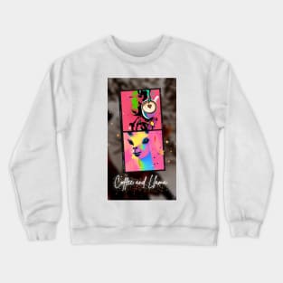 Llamas And Coffee Crewneck Sweatshirt